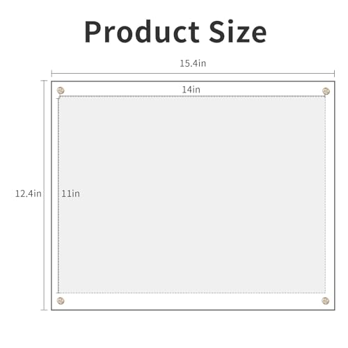11x14 Clear Acrylic Diploma Display Frame (No Drill)