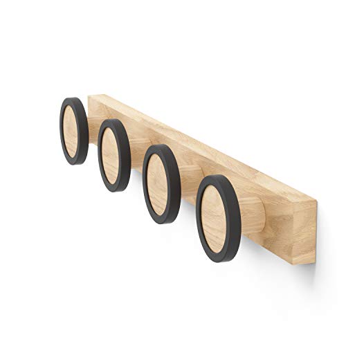 Umbra Hub Rail Hooks in Black/Natural