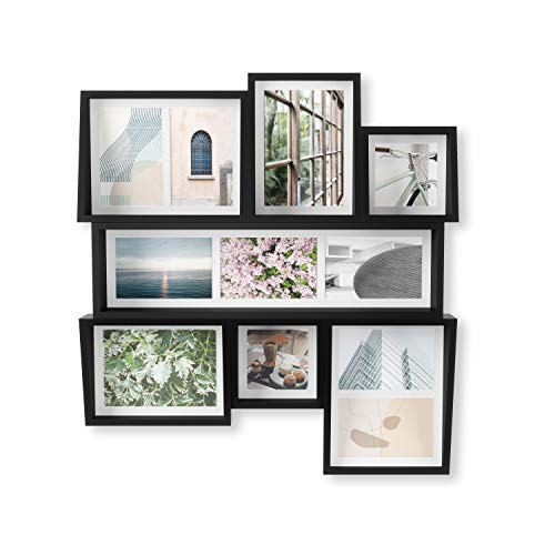 Black Collage Frame for Family Photos and Prints - W53×D58×H6cm