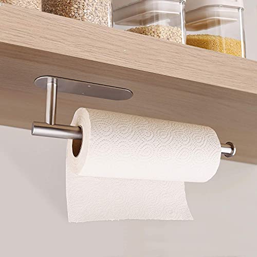 Stainless Steel Self-Adhesive Kitchen Paper Towel Holder